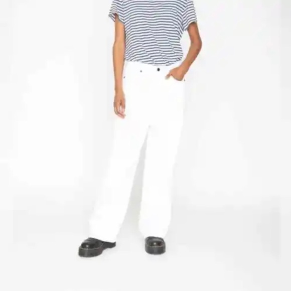 NWT Dust White Sandrine Rose Wide Curve Leg Pants sz 24 - Picture 15 of 15